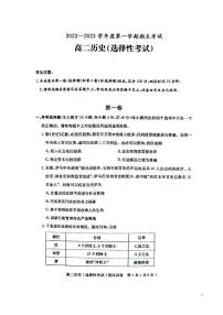 2022-2023学年广东省茂名市电白区高二上学期期末考试历史试题 PDF版