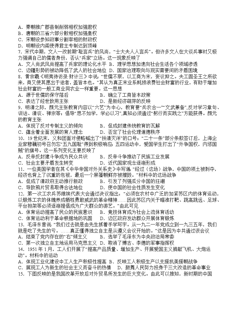 四川省泸县第五中学2022-2023学年高一下学期开学考试历史试题第2页