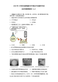 2023年3月河北省普通高中学业水平合格性考试历史仿真模拟卷（三）