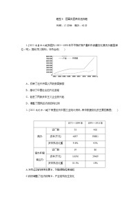 2023届高考历史二轮复习专题题型8图画类图表类选择题作业含解析