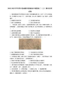 2022-2023学年四川省成都市蓉城高中联盟高二（上）期末历史试卷(含答案解析）