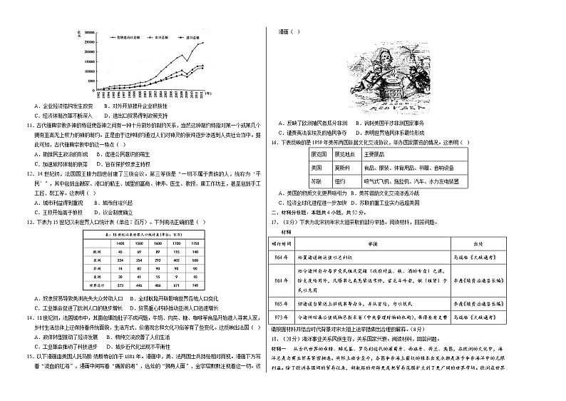 2023年高考第一次模拟考试卷：历史（福建A卷）（考试版）(1)02