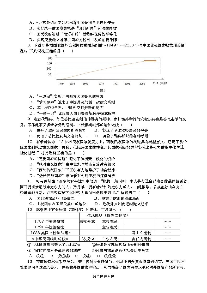 高二历史试卷第2页