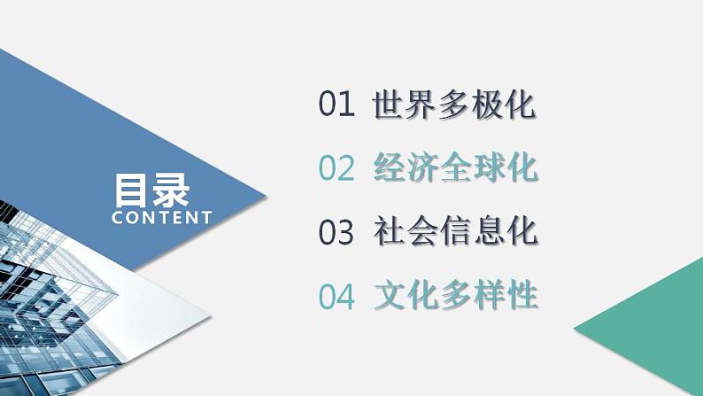 第22课 世界多极化与经济全球化 课件--2022-2023学年高中历史统编版（2019）必修中外历史纲要下册02