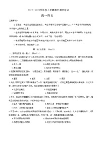 河南省三门峡市2022-2023学年高一上学期期末调研考试历史试题