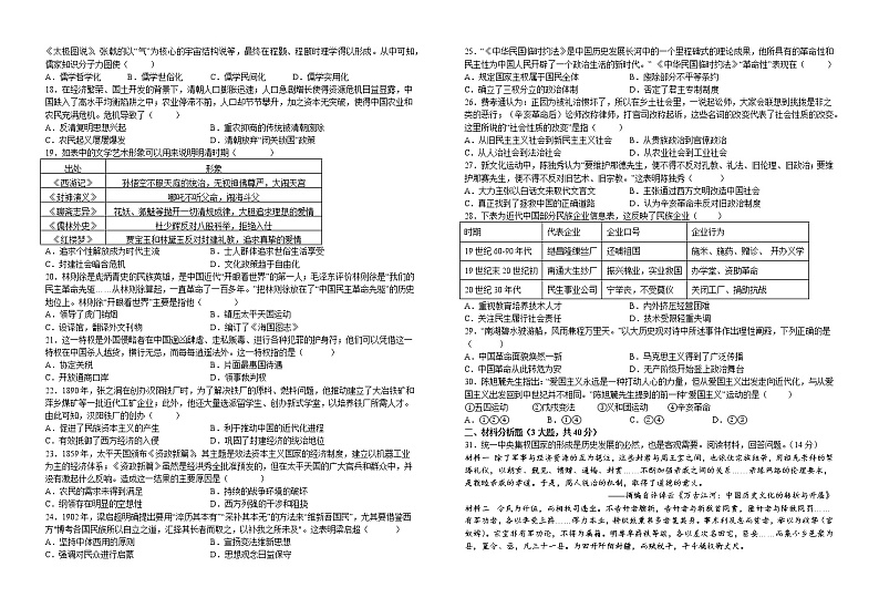 江西省宜春市宜丰中学2022-2023学年高一上学期期末考试历史试题(含答案)第2页