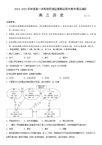 新疆维吾尔自治区和田地区策勒县2022-2023学年高三上学期11月期中教学情况调研历史试题（Word版含答案）