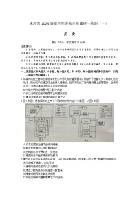 2023届湖南省株洲市高三下学期教学质量统一检测（一）历史试题（含答案）