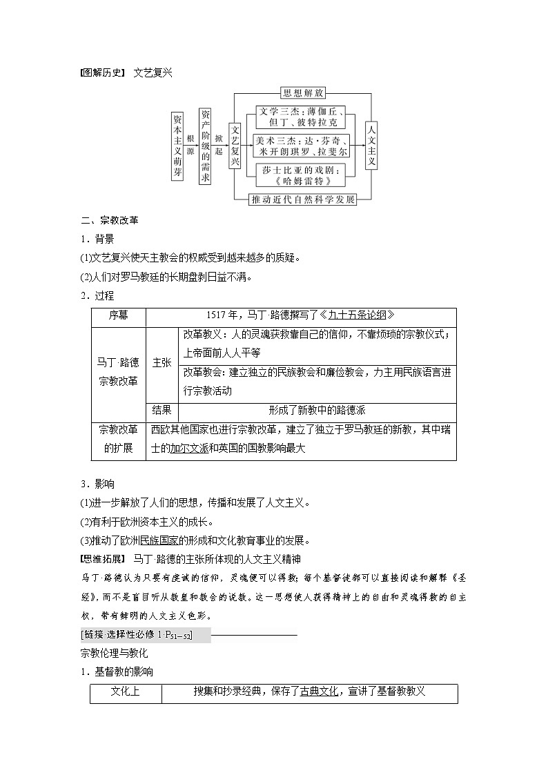 (新高考)高考历史一轮复习讲义第14讲 课题40　欧洲的思想解放运动 (含解析)03