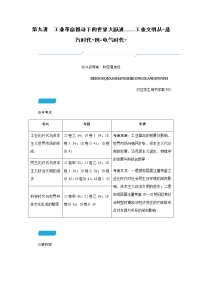 2023届高考历史二轮复习第九讲工业革命推动下的世界大跃进——工业文明从“蒸汽时代”到“电气时代”学案