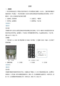 2022凉山州西昌高一上学期期末检测历史试题含解析