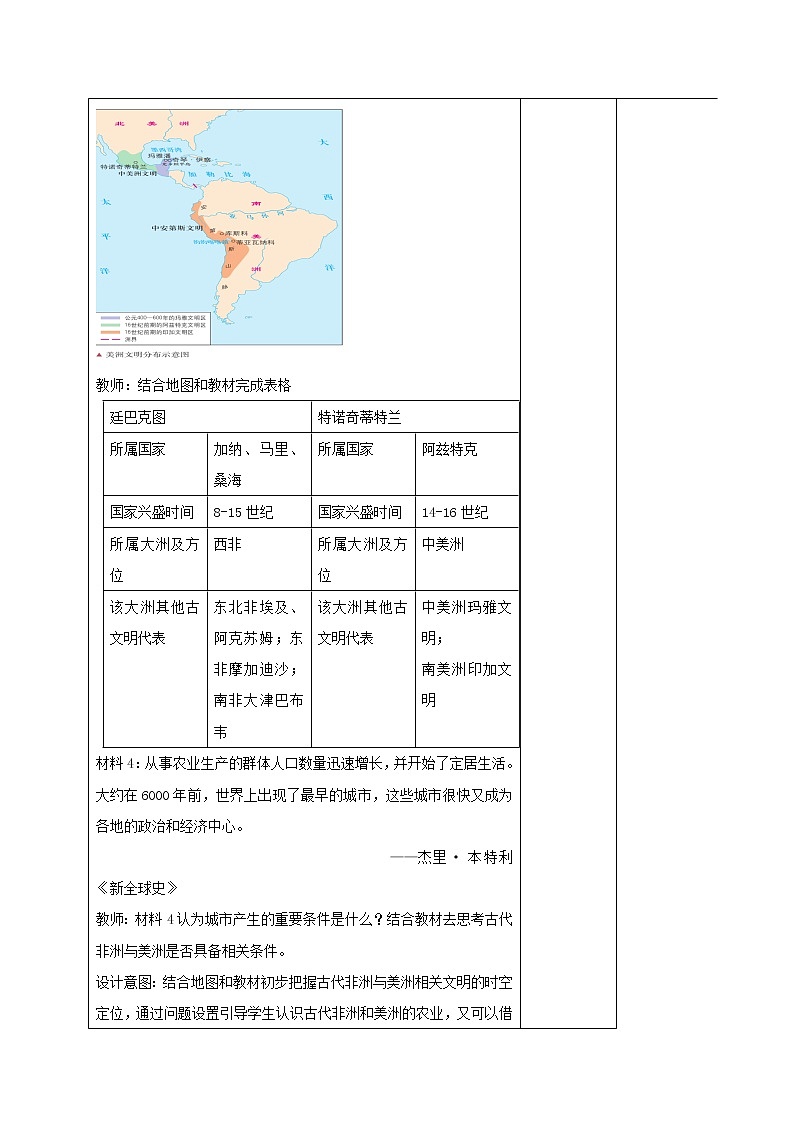 部编版高中历史必修《中外历史纲要》下第5课古代非洲与美洲教案03