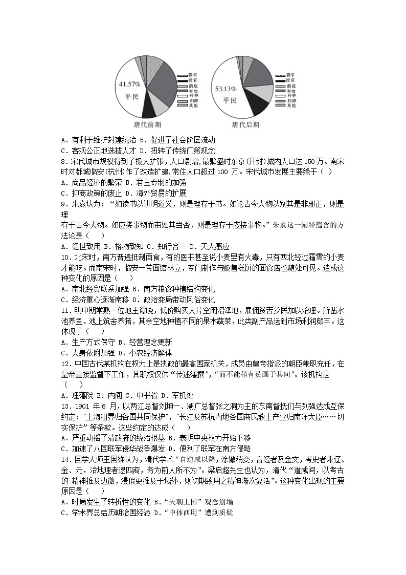 吉林省长春市东北师范大学附属中学2022-2023学年高一上学期期末历史试题第2页