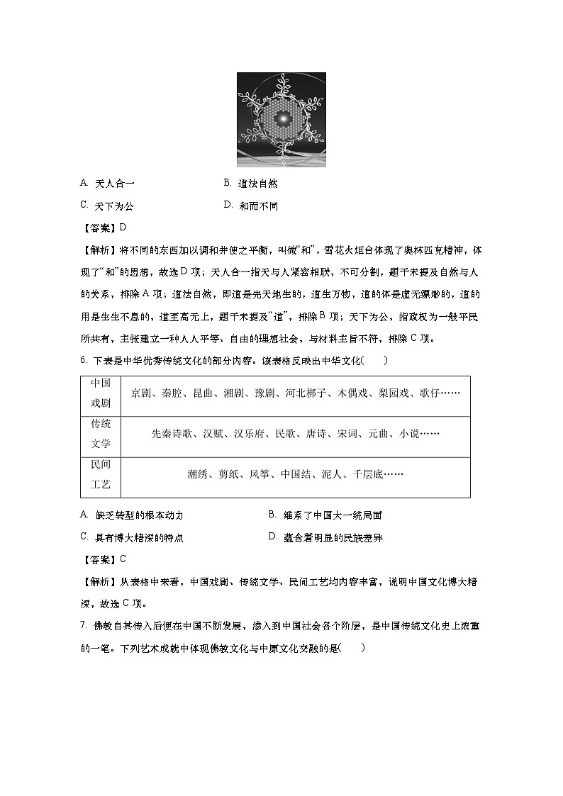安徽省合肥一中2022-2023学年高二历史下学期第一次质量检测试卷（Word版附解析）03