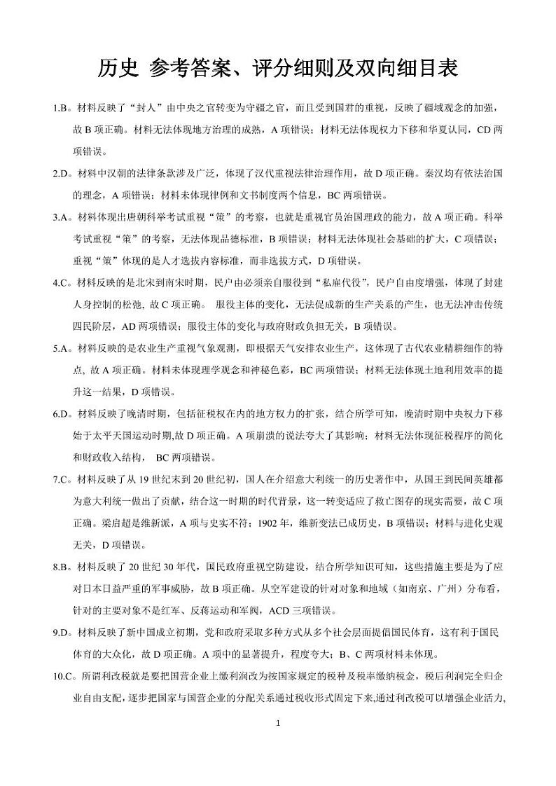 2023年湖北省八市高三（3月）联考 历史试题及答案01