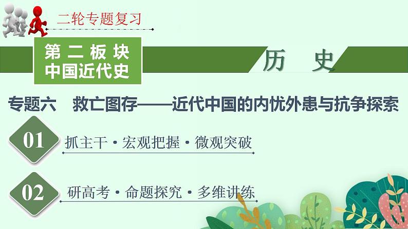 专题六 救亡图存——近代中国的内忧外患与抗争探索 课件--2023届高三统编版历史二轮专题复习01