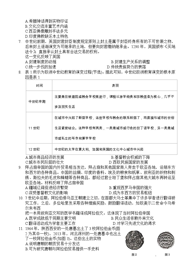 河南省洛阳市创新发展联盟2022-2023学年高一下学期第一次联考历史试卷02