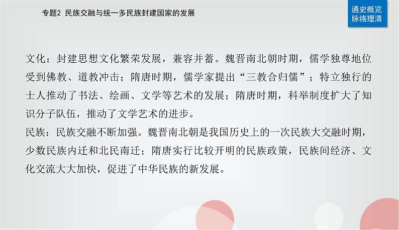 2023届高考历史二轮复习第3讲三国两晋南北朝时期——政权更迭与民族交融课件第4页