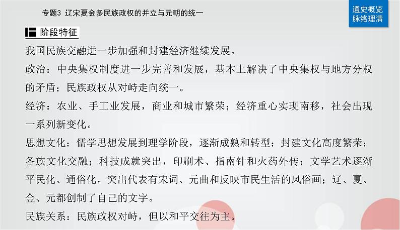 2023届高考历史二轮复习第5讲两宋及辽夏金元的统治——封建国家的进一步发展课件第3页