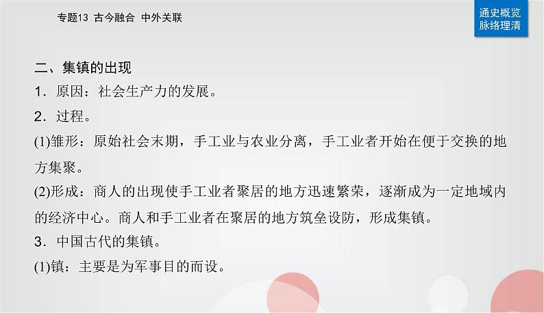 2023届高考历史二轮复习第25讲村落、城镇与居住环境课件第5页