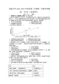 江苏省宿迁市泗洪县新星中学2022-2023学年高一下学期第一次教学检测历史（选修班）试卷