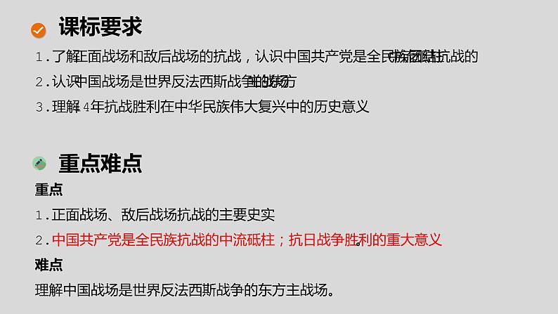 第24课  全民族浴血奋战与抗日战争的胜利 课件--2022-2023学年统编版（2019）高中历史必修中外历史纲要上册03