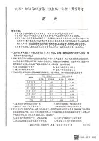 2023沧州高二下学期3月月考历史试题扫描版含答案