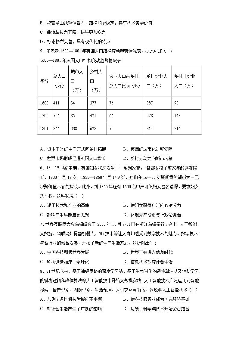河南省周口市太康县第一高级中学2022-2023学年高二下学期3月月考历史试题第2页