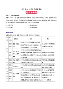 必考点08 当代世界的新变化-高一历史下学期期中期末必考题精准练