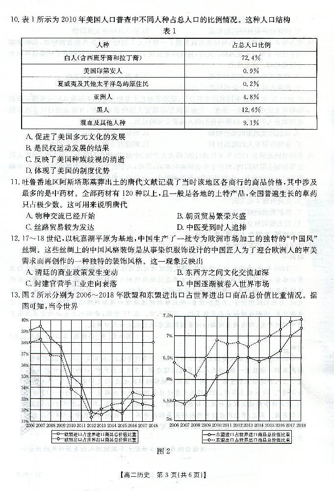 广东省佛山市南海区西樵高级中学2022-2023学年高二下学期第一次段考历史试题第3页