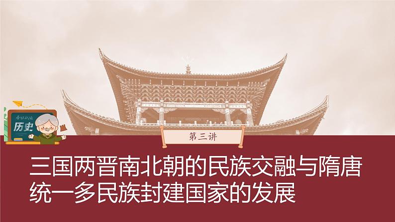 部编版新高考历史一轮复习课件  第3讲 课题7　 三国至隋唐的文化03