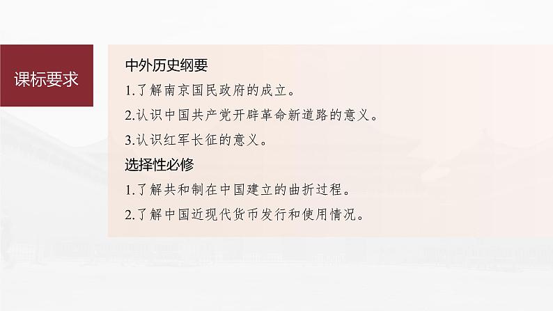 部编版新高考历史一轮复习课件  第9讲 课题24　南京国民政府的统治和中国共产党开辟革命新道路05