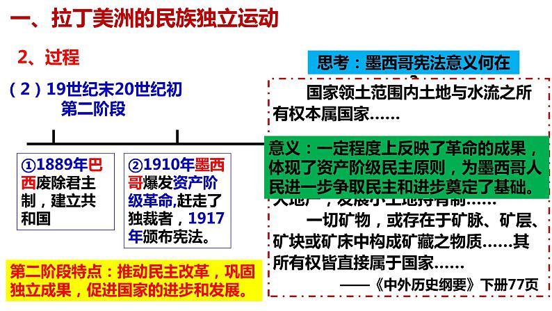 第13课 亚非拉民族独立运动 同步课件 高中历史统编版（2019）必修中外历史纲要下册第8页