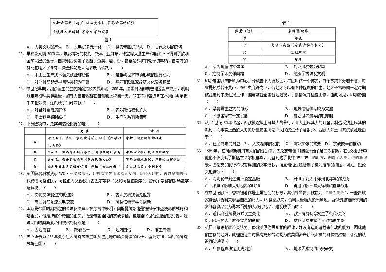 黑龙江省鹤岗市第一中学2022-2023学年高一下学期3月月考历史试题03