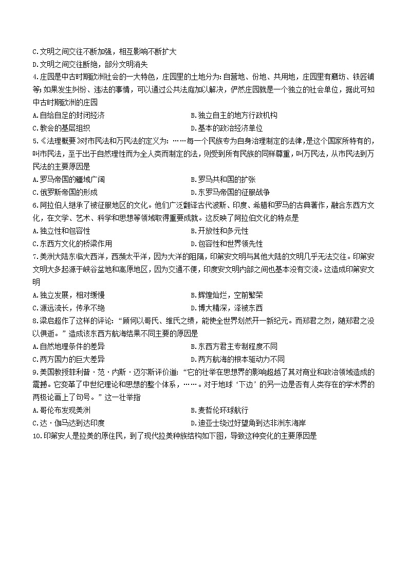 河南省南阳市六校2022-2023学年高一下学期第一次联考历史试题02