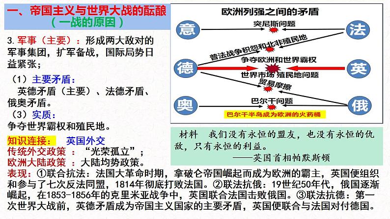 第14课  第一次世界大战与战后国际秩序 课件--2022-2023学年高中历史统编版（2019）必修中外历史纲要下册07