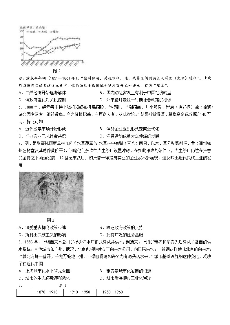 皖豫名校联盟2022-2023学年高二下学期阶段测试（三）历史试题02