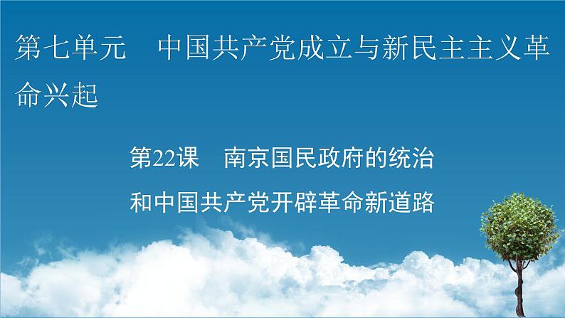 第22课　南京国民政府的统治课件PPT第1页