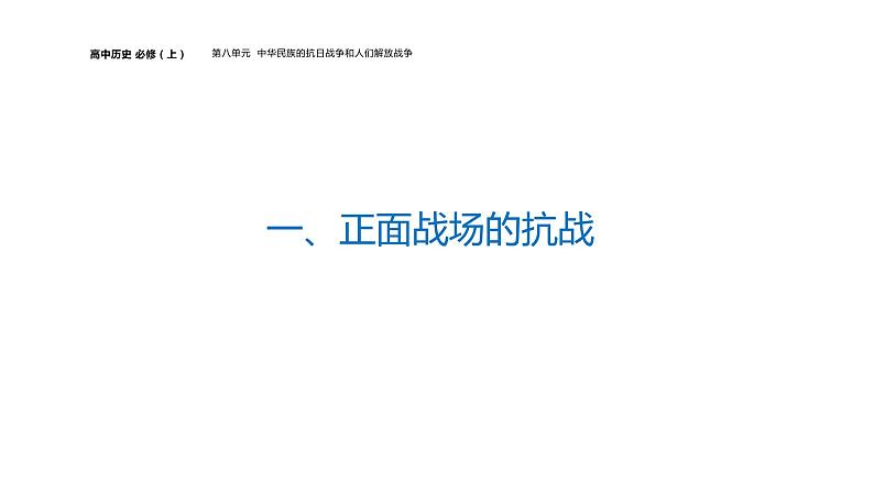 配套新教材-高中历史-必修  中外历史纲要（上）-第八单元-第24课  全民族浴血奋战与抗日战争的胜利课件PPT05