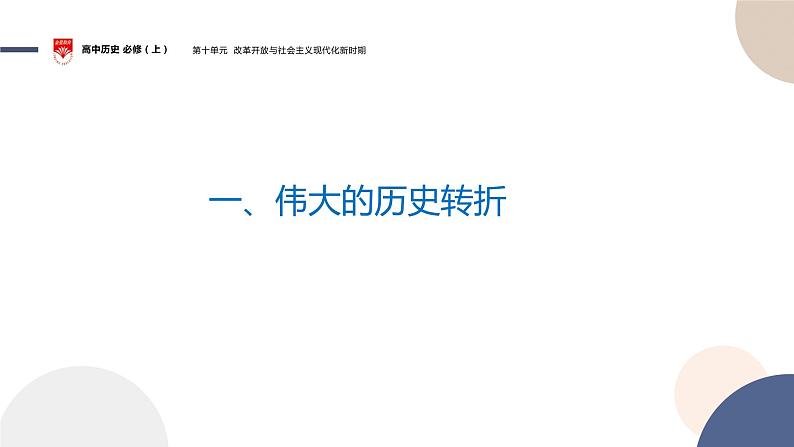 配套新教材-高中历史-必修  中外历史纲要（上）-第十单元-第28课  中国特色社会主义道路的开辟与发展课件PPT第7页