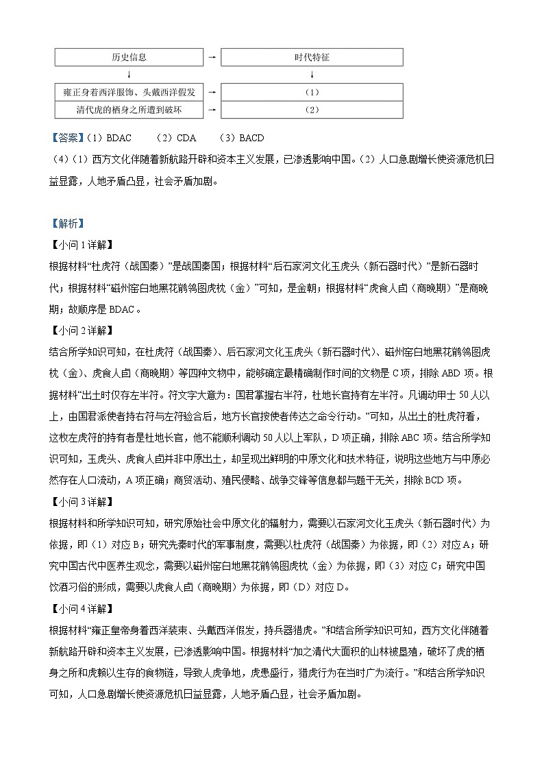 2022上海长宁区高三二模历史试题含解析03