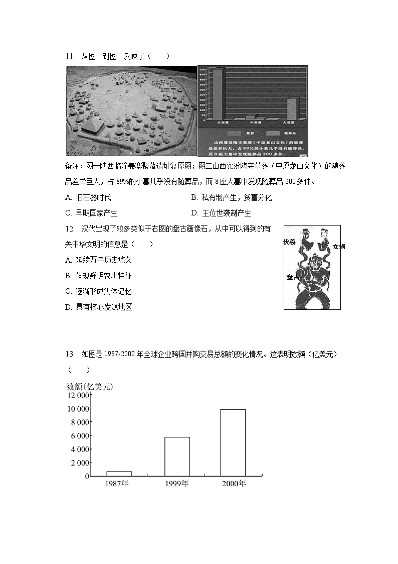 重庆市缙云教育联盟2022-2023学年高二下学期3月质检历史试卷第3页