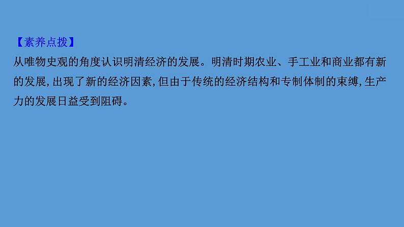 (新高考)高考历史一轮复习课件课题15 明至清中叶的经济与文化 课件 (含详解)07