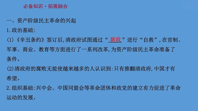 (新高考)高考历史一轮复习课件课题19 辛亥革命 课件 (含详解)第3页