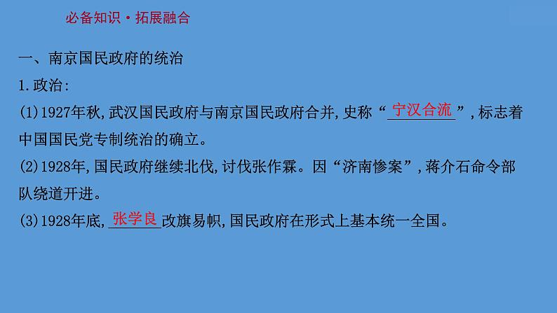 (新高考)高考历史一轮复习课件课题22 南京国民政府的统治和中国共产党 课件 (含详解)03