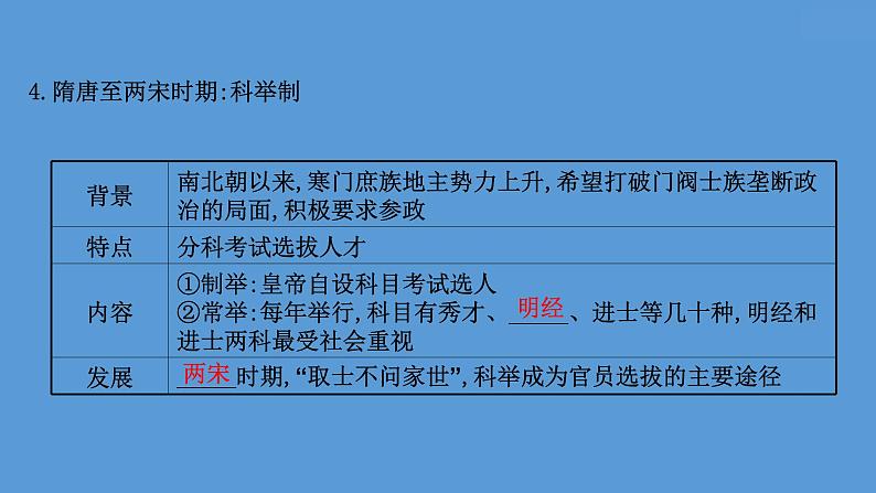 (新高考)高考历史一轮复习课件课题54 中国古代及近代以来官员的选拔与管理 课件 (含详解)06