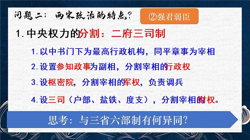 专题07  中华文明的进一步发展-宋元政治-2022年高考历史一轮复习讲练测（统编版）课件PPT第7页