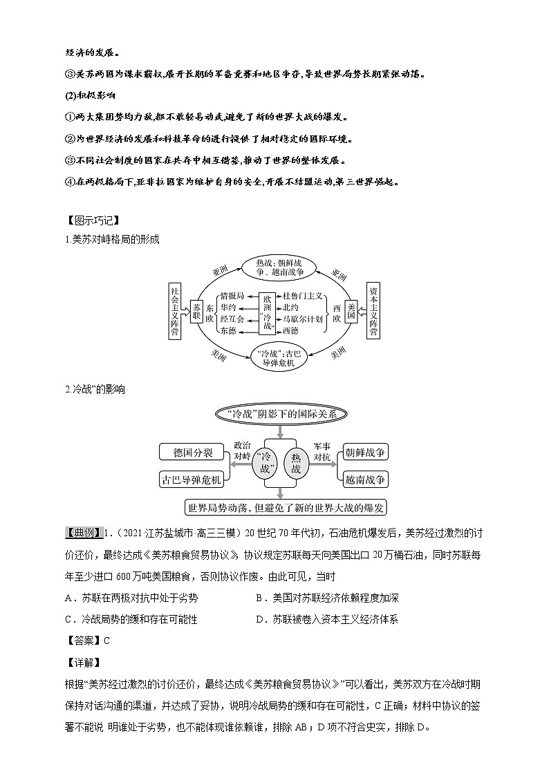 高考历史一轮复习考点11 战后世界政治格局的演变(教师版)第3页
