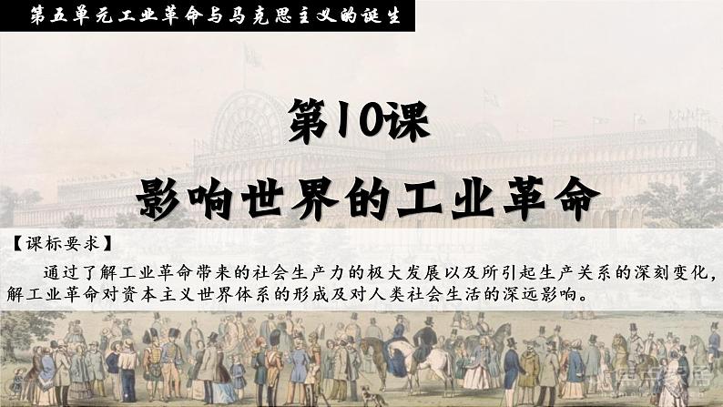 2022-2023学年高中历史统编版（2019）必修中外历史纲要下册第10课 影响世界的工业革命 课件02