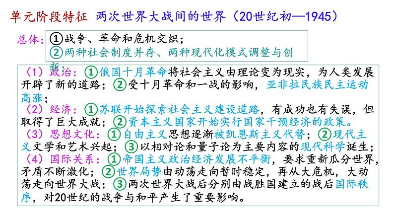 2022-2023学年高中历史统编版（2019）必修中外历史纲要下册第14课 第一次世界大战与战后国际秩序 课件02